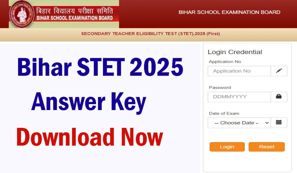 Bihar STET Answer Key 2025
