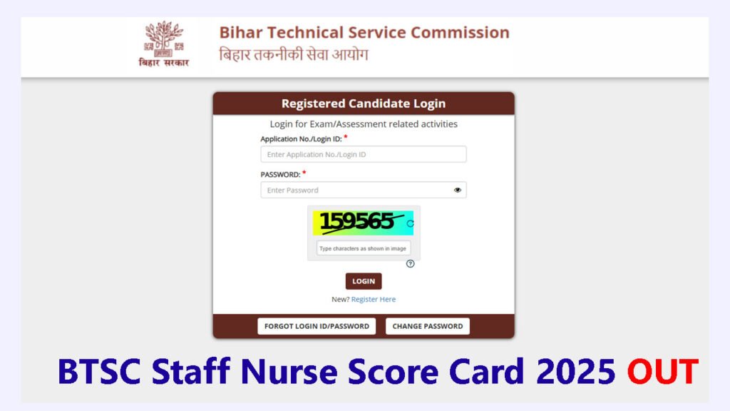 BTSC Staff Nurse Score Card 2025