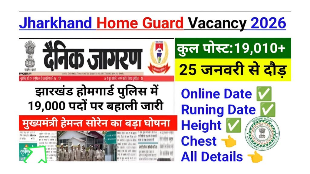 Jharkhand Home Guard Vacancy