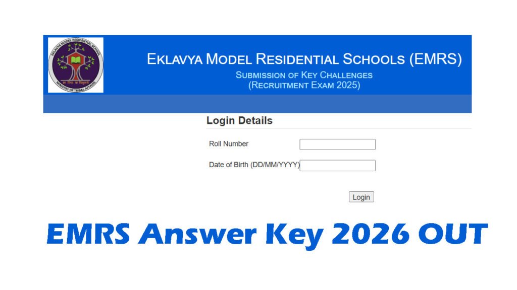 EMRS Answer Key 2026