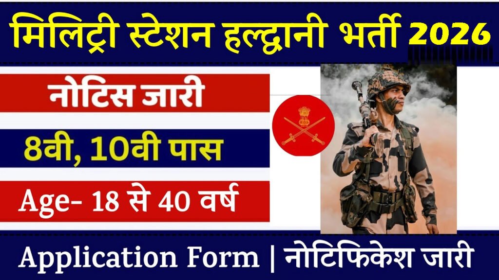 Military Station Haldwani Recruitment 2026