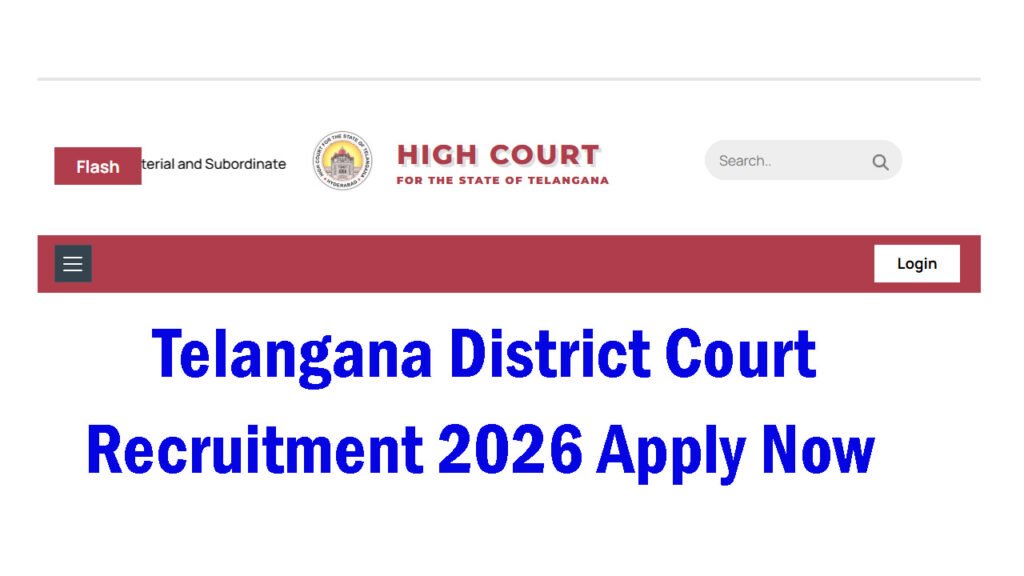 Telangana District Court Recruitment 2026