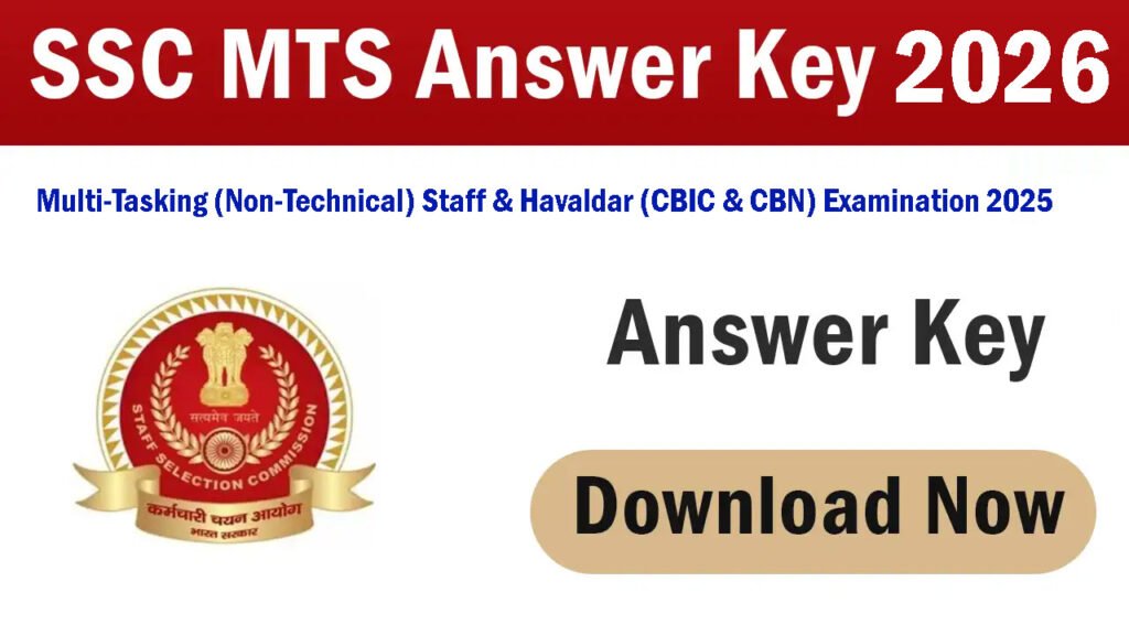 SSC MTS Answer Key 2026