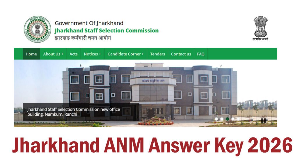 Jharkhand ANM Answer Key 2026