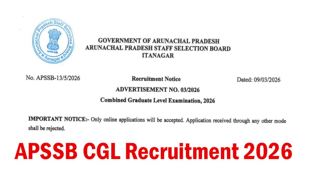 APSSB CGL Recruitment 2026