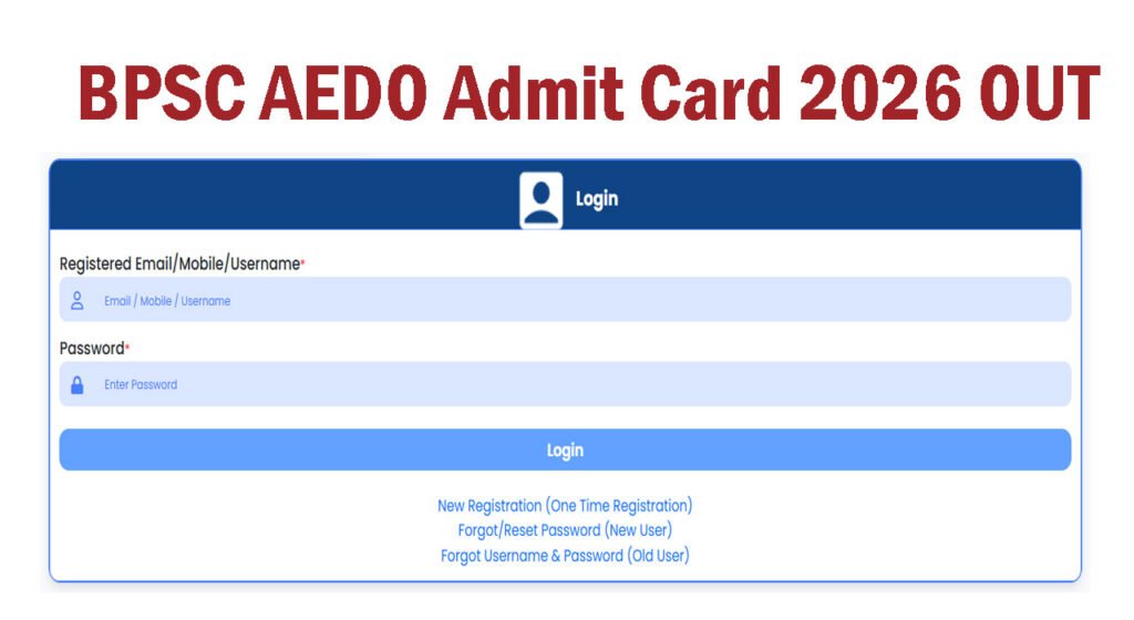 BPSC AEDO Admit Card 2026