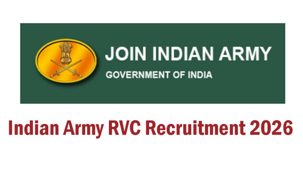 Indian Army RVC Recruitment 2026