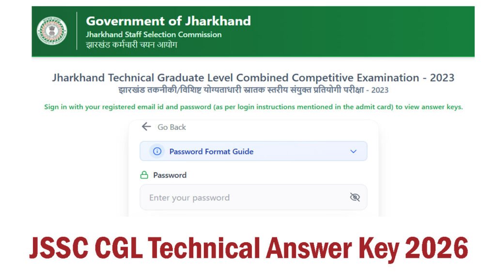 JSSC CGL Technical Answer Key 2026