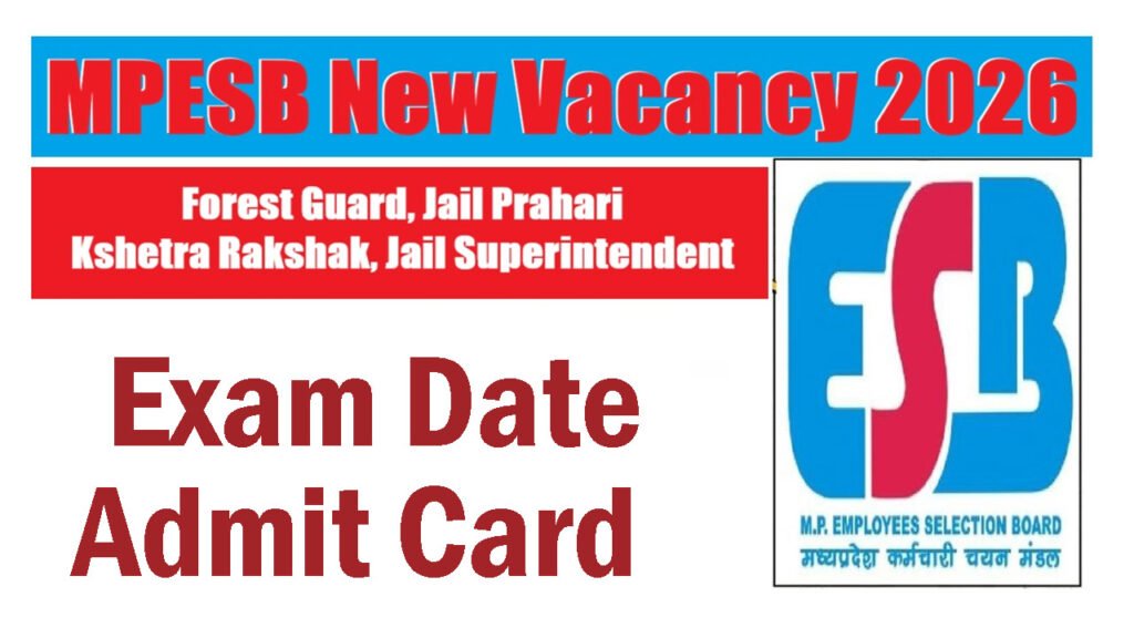 MPESB Forest Guard Field Guard Jail Prahari Exam Date 2026