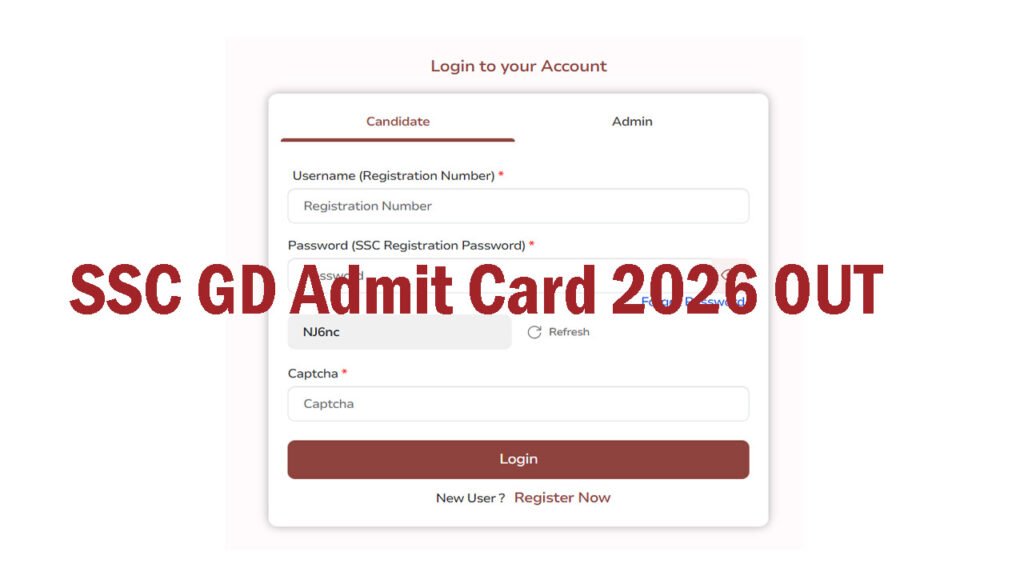 SSC GD Admit Card 2026