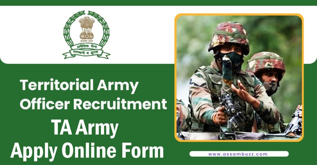 Territorial Army Officer Recruitment 2026