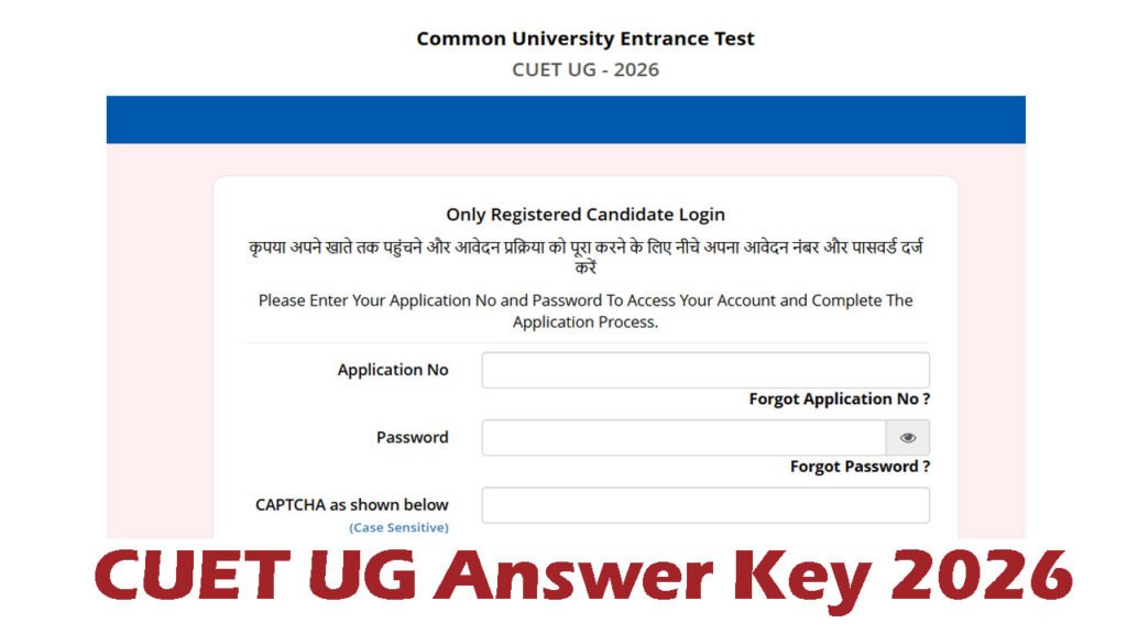 CUET UG Answer Key 2026