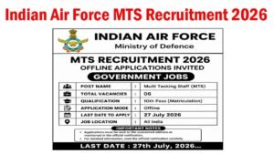 Indian Air Force MTS Recruitment 2026 Notification, Apply for IAF Group ...
