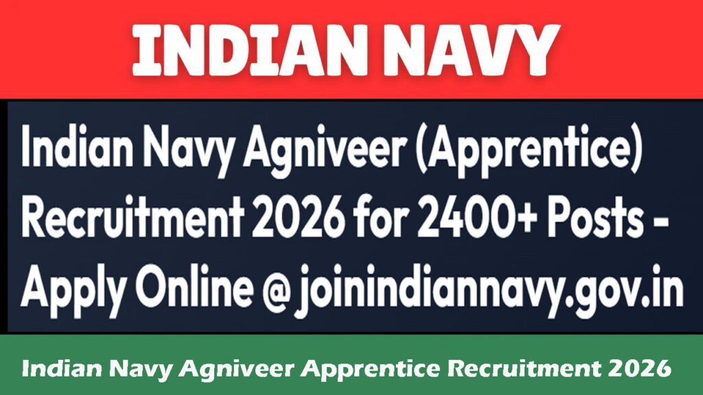 Indian Navy Agniveer Apprentice Recruitment 2026