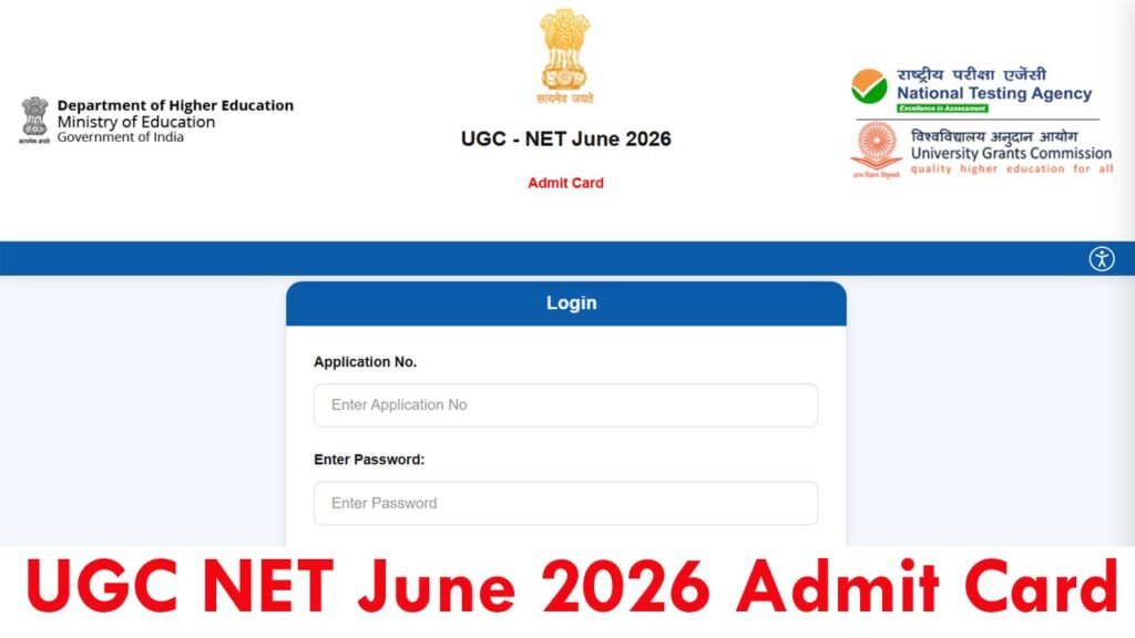 UGC NET June 2026 Admit Card