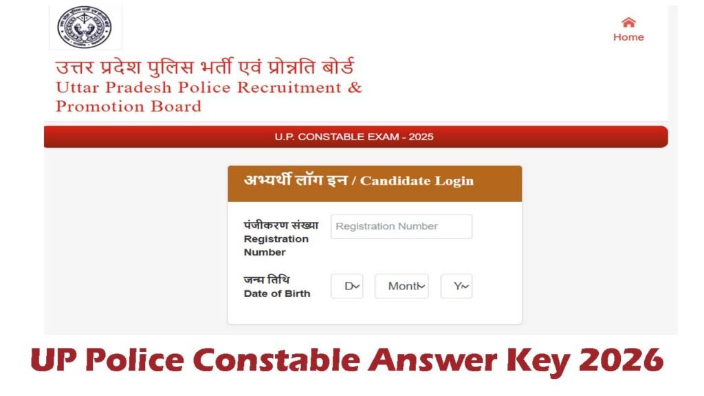 UP Police Constable Answer Key 2026
