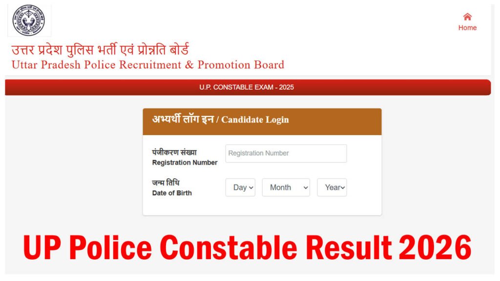 UP Police Constable Result 2026