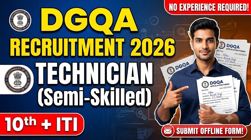 DGQA Technician (Semi Skilled) Recruitment