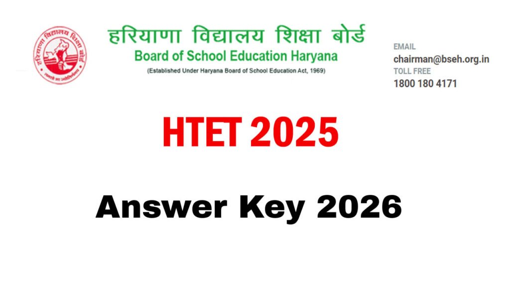 HTET Answer Key 2026