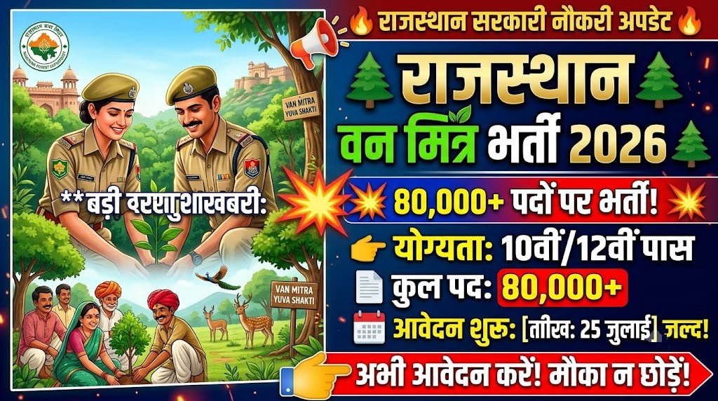 Rajasthan Van Mitra Vacancy 2026