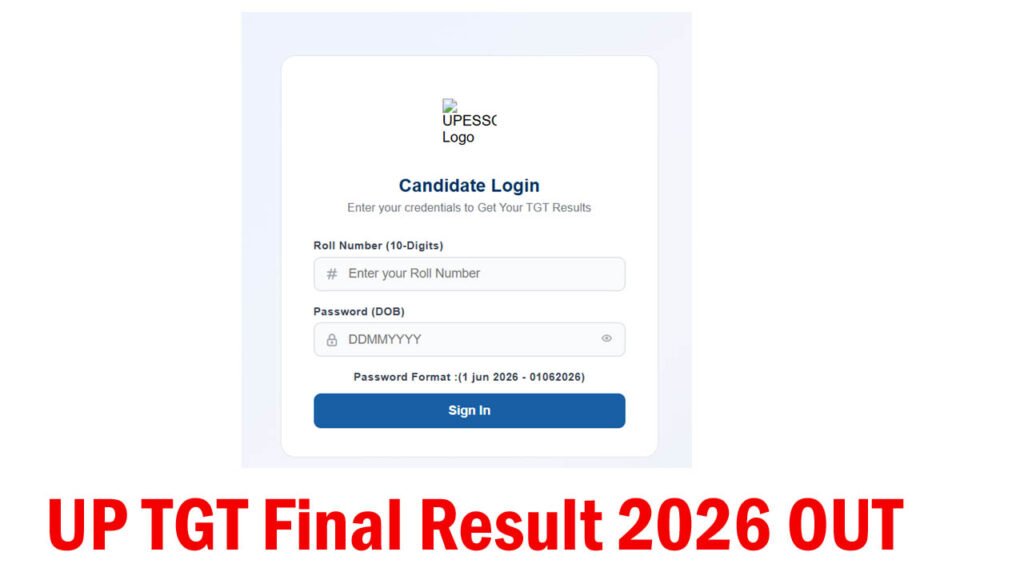 UP TGT 2022 Final Result