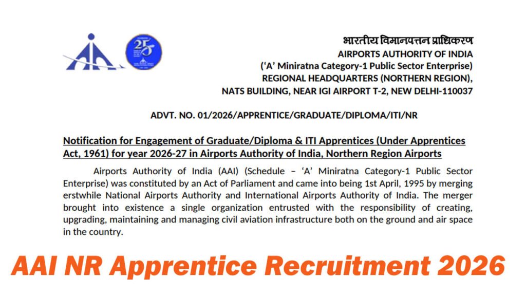 AAI NR Apprentice Recruitment 2026