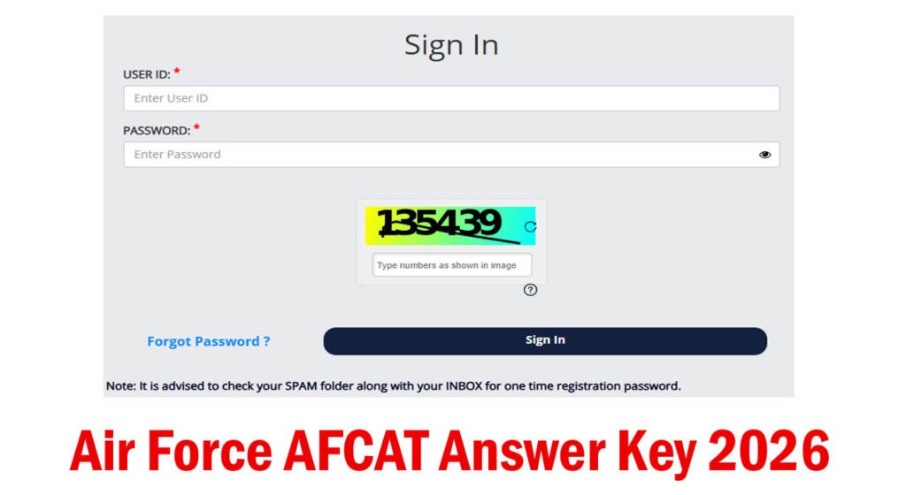 Air Force AFCAT Answer Key 2026