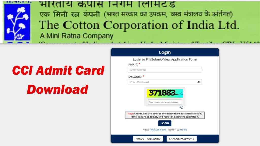 CCI Admit Card 2026
