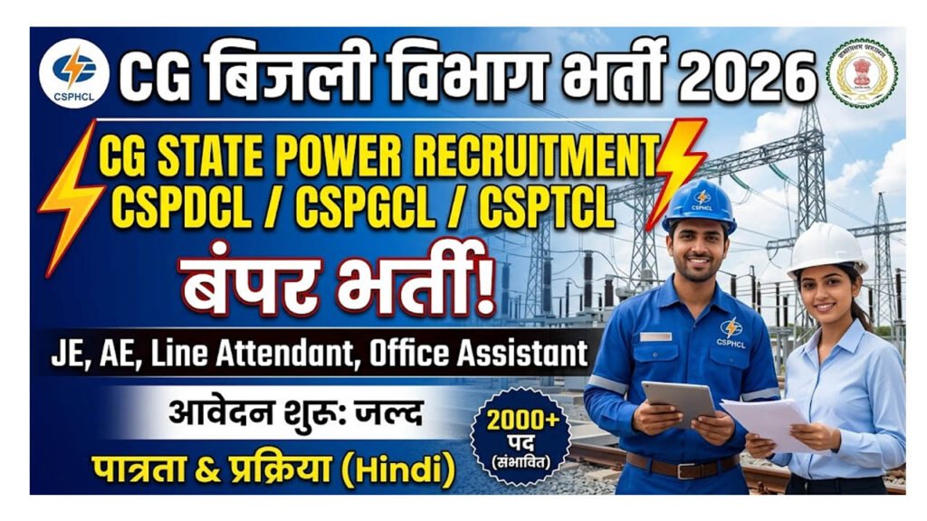 CG State Power Recruitment 2026