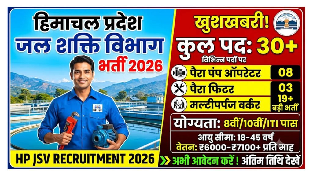 HP Jal Shakti Vibhag Recruitment 2026