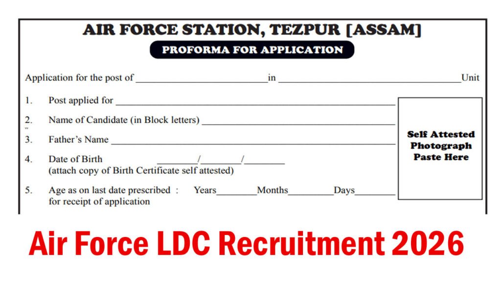Indian Air Force LDC Recruitment 2026