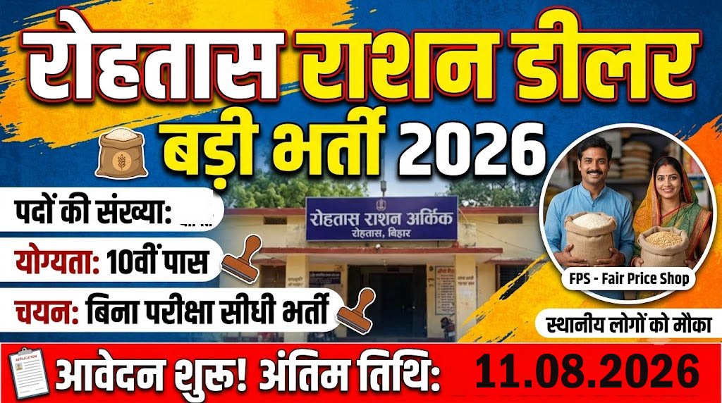Rohtas Ration Dealer Vacancy 2026