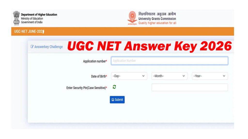 UGC NET Answer Key 2026