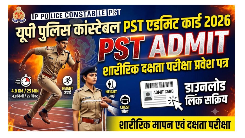 UP Police Constable PST Admit 2026