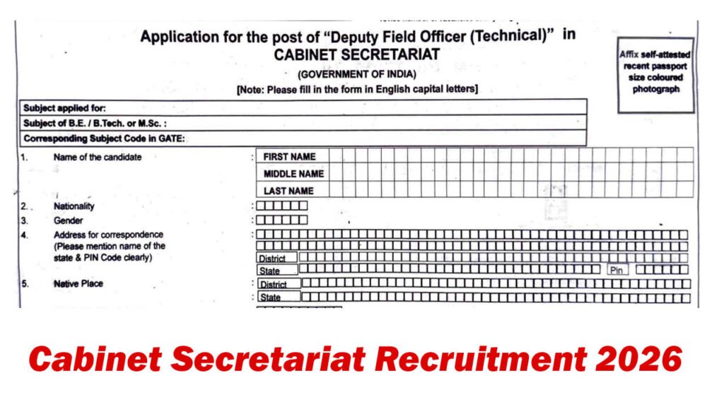 Cabinet Secretariat Recruitment 2026